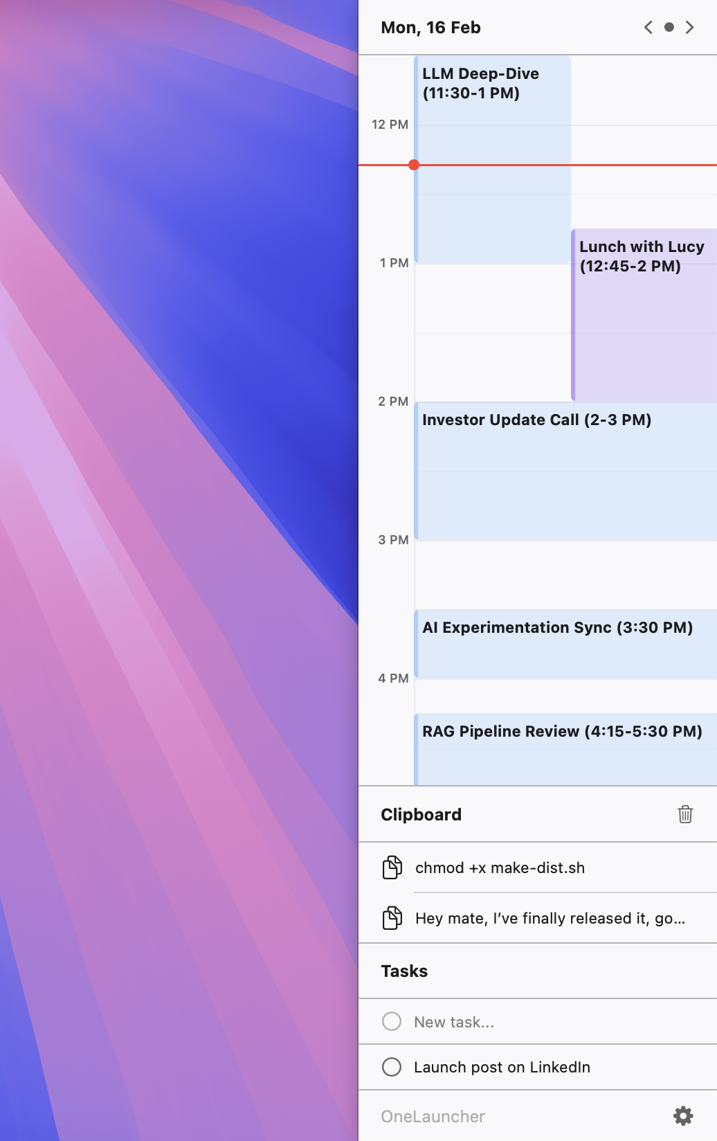 OneLauncher Desktop Screenshot